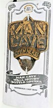 Man Cave Cast Iron Wall Mount Bottle Opener by Holiday Beer Party. NEW! - £16.15 GBP