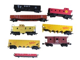 Vintage Bachmann HO Train Car Lot – Union Pacific Santa Fe B&amp;O – 8 Cars ... - $829.47 MXN