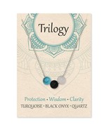 Enlightening Trilogy Round Stone Necklace - £17.20 GBP