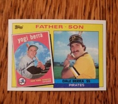 1985 Topps Yogi Berra Dale Berra Father Son #132 Free Shipping - £1.38 GBP