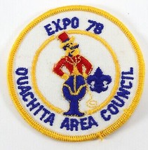 Vintage 1978 Expo Ouachita Council Yellow Border Boy Scouts BSA Camp Patch - £9.19 GBP