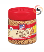 6x Shakers McCormick Yellow Mustard Seasoning | 1.40oz | #1 Grade Mustar... - $27.99