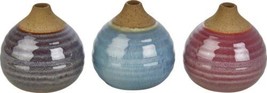 Vases Vase Casual Home Bud Blue Pink Purple Set 3 Ceramic - £143.05 GBP