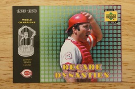 Johnny Bench 2001 Upper Deck 1970s Decade Dynasties D2 Baseball Card - £3.93 GBP