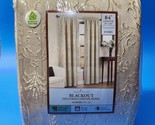 Home Classics NEW Blackout Curtain Panel (2 PANELS) Madrid Ivory - 52&quot; W... - £27.08 GBP