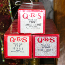 QRS Player Piano Rolls: Sunrise Serenade(7031) Because(117) Sweet Leilani(6598) - £22.02 GBP