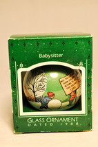 Hallmark - Babysitter - Glass Ball 1988 - Keepsake Ornament - £10.95 GBP