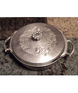 VINTAGE HAMMERED EVERLAST FORGED ALUMINUM CASSEROLE DISH W/ LID &amp; GLASS ... - £23.10 GBP