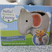Emmy Elephant Planter - Ceramic Animal Pot for Succulents 4" image 3