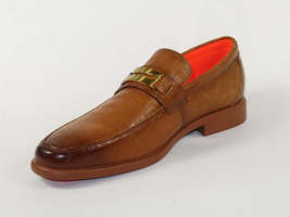 Men's TAYNO Shoes The Caprio C TAYNO Crocodile Print Bit Loafer Cognac image 3