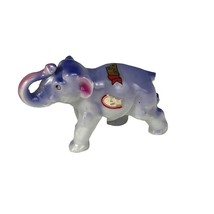 Vintage Ceramic Purple Elephant Figurine Split Rock Lighthouse MN - $222.50 MXN