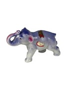 Vintage Ceramic Purple Elephant Figurine Split Rock Lighthouse MN - $11.88