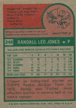 1975 Topps Mini Randy Jones 248 Padres VG - £0.79 GBP