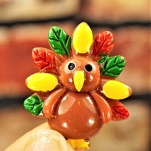 KAWAII MINI TURKEY Flatback cabochons for Thanksgiving craft Small gift ... - £7.10 GBP+