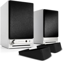Audioengine HD3 Powered Bluetooth Speakers and DS1 Desktop Speaker Stands, White - £391.25 GBP