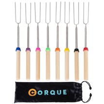 Marshmallow Roasting Sticks, Smores Sticks, Extendable, Camping Skewer For Fire  - £16.69 GBP