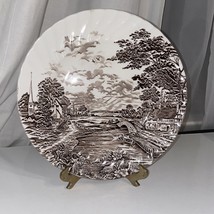 Vintage 10” Dinner Plate, Round,  &quot;Brown&quot; COUNTRY DAYS  by RIDGEWAY 1792... - £7.76 GBP