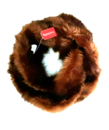 Brown Faux Fur Infinity Scarf Double Wrap - £17.62 GBP
