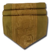 TIL006 gold table runner tablecloth elephant tablerunner silk 150x30cm 5... - $17.99