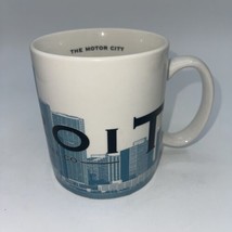 Starbucks DETROIT Motor City 2002 Barista SKYLINE SERIES Coffee Mug, 18oz - £15.23 GBP