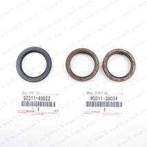 GENUINE FOR TOYOTA CAMRY AVALON ES 300 RX300 FRONT 3L CAM AND CRANK SEAL... - $27.43