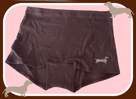 L  Latte Taupe Weiner Cotton Low Rise Victorias Secret PINK Boyshort Brief Panty - £8.64 GBP