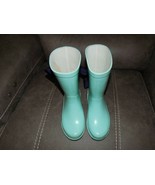 Shrimp and Grits Mint Green W/Back Bow Rain Boots Size 12 Girl&#39;s EUC - £28.74 GBP