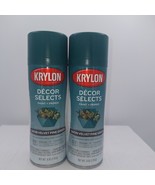 2 Krylon Decor Selects Paint &amp; Primer Satin Velvet Pine Green 6 Oz Spray... - $38.52 CAD
