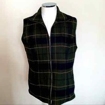 Breeches Vintage Plaid Wool Vest size medium - £21.83 GBP
