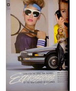 1986 Cadillac Seville Car Automobile Sexy Blonde Claire Hoak Vintage Print Ad - $5.82