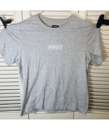 Hurley Mens Graphic Tee XL Light Heather Grey Exist Boxed Logo Cotton - £6.06 GBP