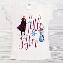 Little sister shirt  Frozen Anna sister shirt Girls Sister Shirt Girls s... - £15.85 GBP