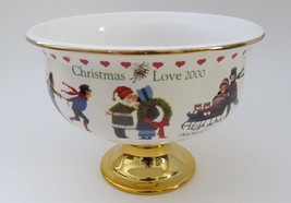 Vintage, Charles Wysocki, Christmas Love 2000, Pedestal, Candy Fruit Dish, Bowl - £13.45 GBP