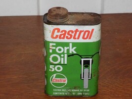 Vintage Castrol Fork Oil 50 Empty One Pint Can - $631.68 MXN
