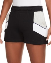 Nike Womens Colorblocked Pull On Shorts Size X-Small Color Black - £34.99 GBP