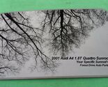 2001 AUDI A4 1.8T QUATTRO YEAR SPECIFIC SUNROOF GLASS   OEM FREE SHIPPING! - $105.00