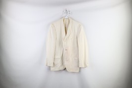 Vtg 50s Rockabilly Mens 36R Distressed Wool Tuxedo Prom Suit Jacket Whit... - $98.95