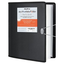 11X14&quot; Art Portfolio Folder, 30 Pockets Display 60 Pages Art Painting Po... - $30.39