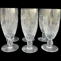 Waterford Ireland Colleen Crystal Cut Glass Short Stem 6 Fluted Champagnes 6&quot; - £224.21 GBP