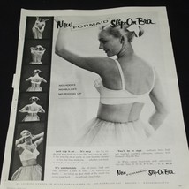 Vintage Print Ad 1955 Slip on Bra Fashion MCM Formaid Bra Co - £7.65 GBP