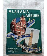 1979 Auburn vs Alabama Iron Bowl Game Program Legion Field - €20,72 EUR
