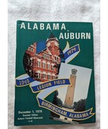 1979 Auburn vs Alabama Iron Bowl Game Program Legion Field - £19.02 GBP