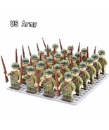 24pcs/Lot Military Soldiers Building Blocks Set Action Figures Bricks To... - £16.66 GBP