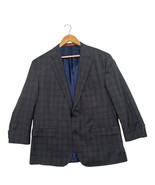 Loro Piana Cremieux Blazer Mens 48R 42 Gray Plaid Wool Sport Coat Super ... - $189.55 CAD