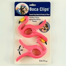 Pink Flamingo Beach Cruise Pool Chair Towel Clips Set of 2 Boca Clips - £7.81 GBP