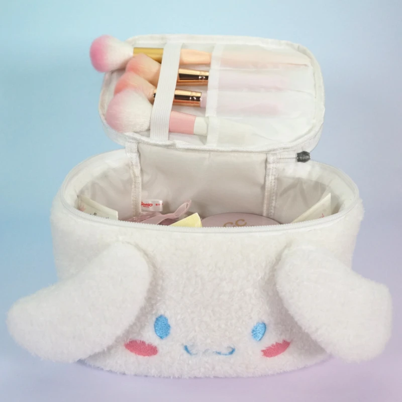 Kawaii Sanrio Kitty Portable Cosmetic Case Makeup Bag Y2k for Women Toiletries - £13.94 GBP