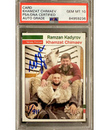 Khamzat Chimaev LE Signed Ramzan Kadyrov &quot;The Wolves Den&quot; Chechen Russia... - £149.05 GBP