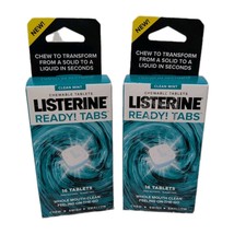 Lot of 2 Listerine Ready! Tabs Clean Mint – 32 Total Tablets (16 Each Bo... - $47.97