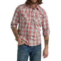 WRANGLER POCKET CHECKED SHIRT WESTERN WORKER LUMBERJACK SLIM FIT Long Sl... - £15.97 GBP