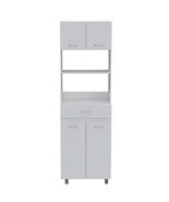 Microwave Cabinet Madison, Kitchen, White - $477.99